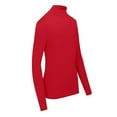 thumbnail image 3 of M&M SCRUBS Women's Long Sleeve Turtle-Neck T-Shirt Under Scrub (Red, XXX-Large), 3 of 5