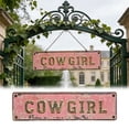 thumbnail image 2 of Cowgirl Metal Sign Rustic Western Plaque for Bedroom Bar Living Room Home Farmhouse Garage Kitchen Decor 3.94x15.75in, 2 of 4
