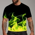 thumbnail image 2 of JLFKNG Males Summer Tee Shirt Tops Fashion Color Printed Tee Shirts Round Neck Short Sleeve T Shirts Breathable Loose Fit Suitable For Vacation, 2 of 4