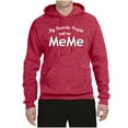 thumbnail image 2 of Wild Bobby My Favorite People Call Me MeMe Mother's Day Unisex Graphic Hoodie Sweatshirt, Vintage Heather Red, X-Large, 2 of 5