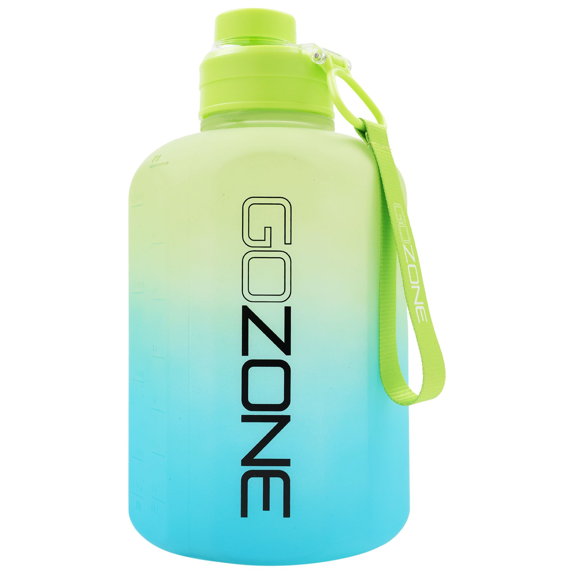 GoZone Water Bottle Jug, Half Gallon Sports Water Jug with Carry Handle, Multi, 74 oz