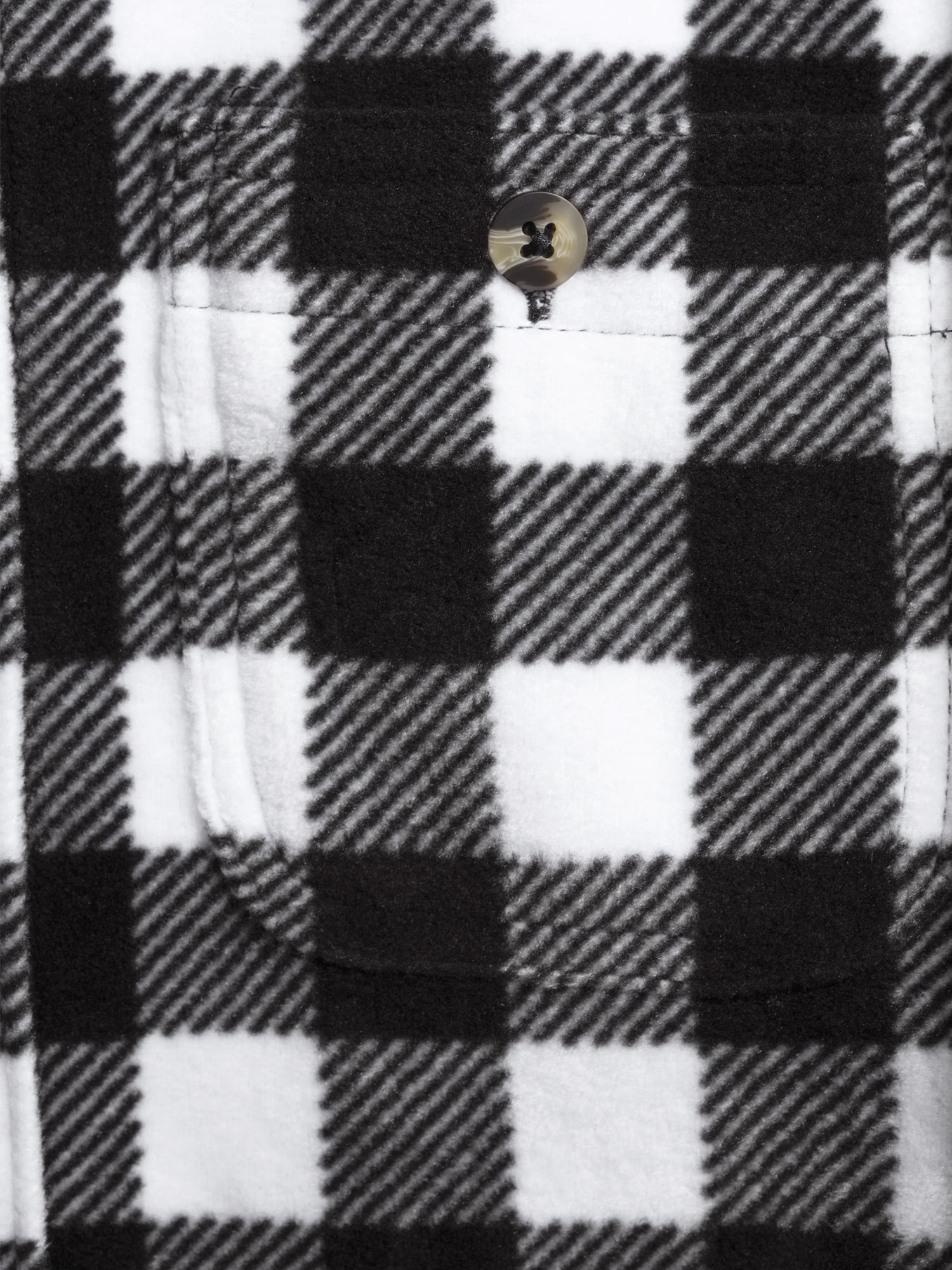 Time and Tru Long Sleeve Relaxed Fit Checked Plaid Jacket (Women's) 1 Pack