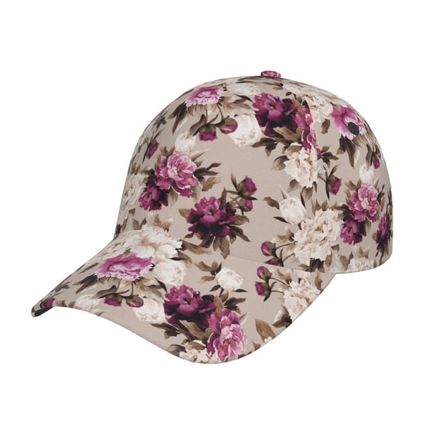 Balery Rose Flowers Gorra de béisbol de tamaño ajustable para correr, entrenar y actividades al aire libre. Gorra de papá para todas las estaciones.