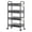 Black, variant on Fogcroll Organizadores De Cocina Fruit Vegetable Storage Basket Fruit Vegetable Produce Basket Storage Organizer , 4 Tier Stackable Metal Mesh Storage Basket with 360 Degree Wheels for Kitchen