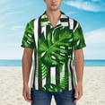 thumbnail image 4 of Disketp Hawaiian Shirts For Men,Palm Greenery Print Mens Casual Short Sleeve Button Down Shirts Beach Shirt, 4 of 8