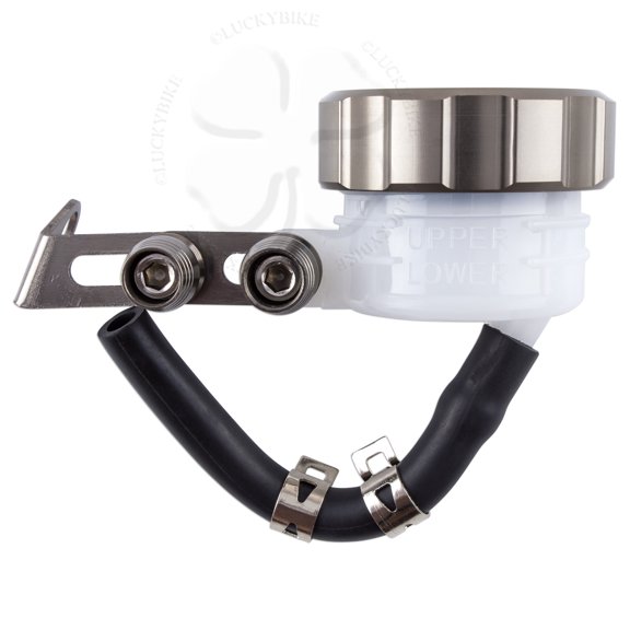 Reservoir Tank 52mm Gray Universal Lid Fluid Brake Clutch Master Cylinder