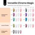 thumbnail image 3 of Juego de polvos de uñas Beetles Unicorn Mirror Chrome, 24 unidades, 3 of 7