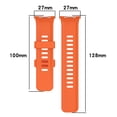 thumbnail image 3 of Watch Replacement Band Silicone Wrist Band Strap 27MM Connector Strap Watch Replacement Band With Fixed Buckle Watch Strap Compatible For Watch 4/8 Pro Smartwatches, 3 of 9