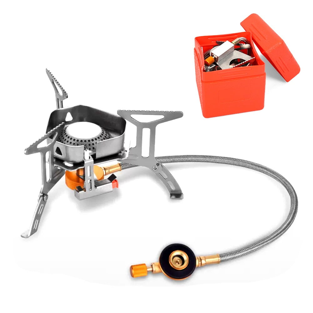 Gerich Camping Wind Proof Gas Stove Outdoor Strong Fire Stove Heater