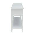 thumbnail image 2 of Flavius Console Table with 2 Drawers White - Solid Wood, 2 of 3