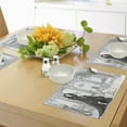 thumbnail image 4 of Ambesonne Teen Room Place Mats Set of 4, Fashion Woman Victorian, Standard Size, Dark Grey and White, 4 of 6