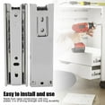thumbnail image 3 of Ccdes Full Extension Slides, Bottom Mounted Drawer Slides, Cold-roll Steel Sheets Mini Drawer Slides 225mm/8.86in Strong Strength For Kitchen Cupboard Mini Drawer, 3 of 8