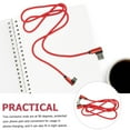 thumbnail image 2 of Miangastore 1M Right Angle Type-c Cable Braided USB 2.4 A to 90 Degree Data Cable Charger Cord for Universal Phone (Red), 2 of 9