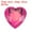 Pink Red, variant on Uxcell 60 Pcs Acrylic Heart Rhinestone 15mm Flat Back Plastic Gems for Jewelry Making, White