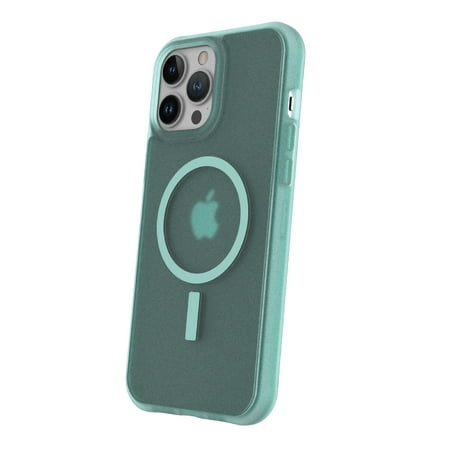 onn. MagSafe Compatible Phone Case for iPhone 13 Pro Max / iPhone 12 Pro Max - Frosted Teal