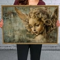 thumbnail image 6 of Angel Sculpture Wall Art Decor Horizontal Canvas Wall Art with Lightweight Foam Frame - Durable and Ready to Hang, Modern Decorative Print for Living Room, Bedroom, Or Office, 6 of 7