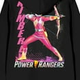 thumbnail image 4 of Power Rangers Kimberly With Bow & Arrow Long Sleeve Black Adult Zip-Up Hoodie-3XL, 4 of 5