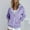 Purple, variant on Womens Zip Up Hoodies Fashion V-Neck Pullover Tops Loose Long Sleeve Fit Hooded Sweatshirts 2024 Casual Lightweight Jacket With Pocket Dark Gray XXL