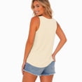 thumbnail image 3 of 3 Pack Plus Size Tank Tops for Women Summer Casual Sleeveless Scoop Neck Soft Stretchy Basic Shirts, 3 of 8