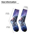thumbnail image 2 of Uemuo Astronauts Start Running Printed Kids Boys Socks Seamless Crew Socks Crazy Funny Athletic Sport Socks for Children, 2 of 6