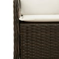 thumbnail image 3 of vidaXL 3 Piece Garden Dining Set with Cushions Brown Poly Rattan, 3 of 4