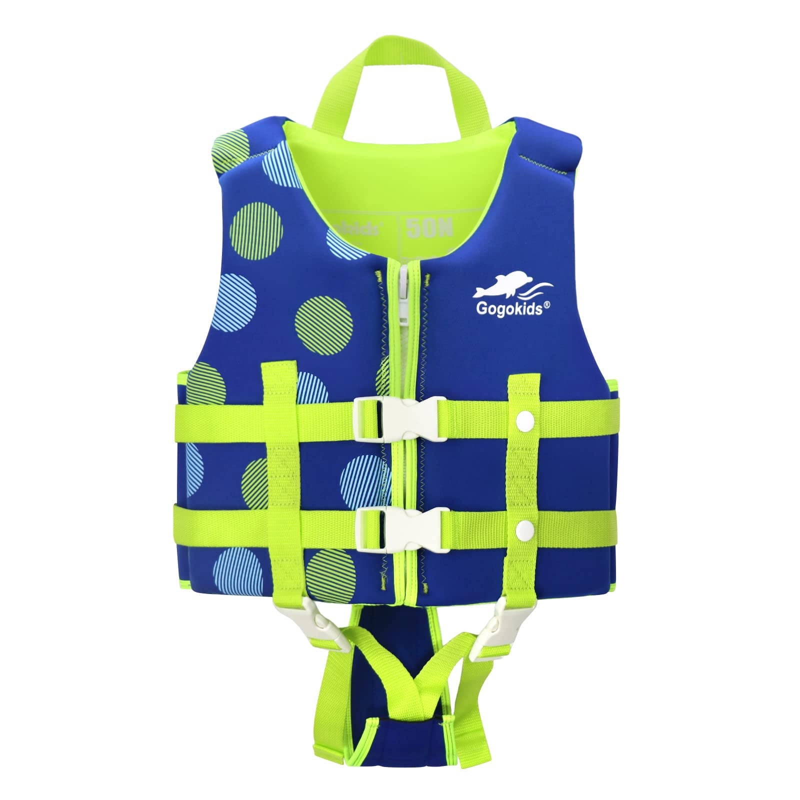 Gogokids Kids Dots Life Jacket, Swim Vest with Adjustable Safety Strap ...