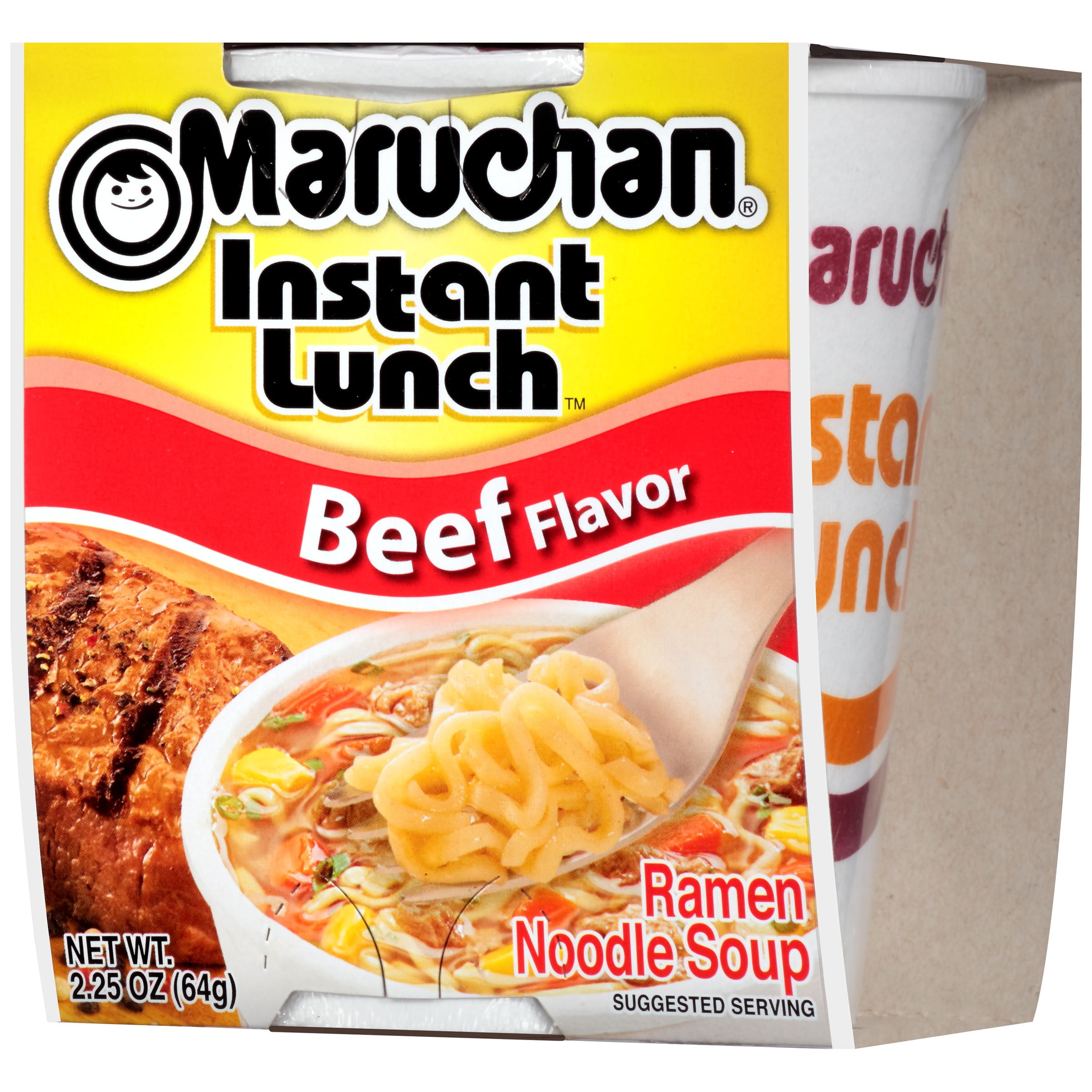 Maruchan Instant Lunch Beef Flavor Ramen Noodle Soup 2 25 Oz Walmart Com Walmart Com