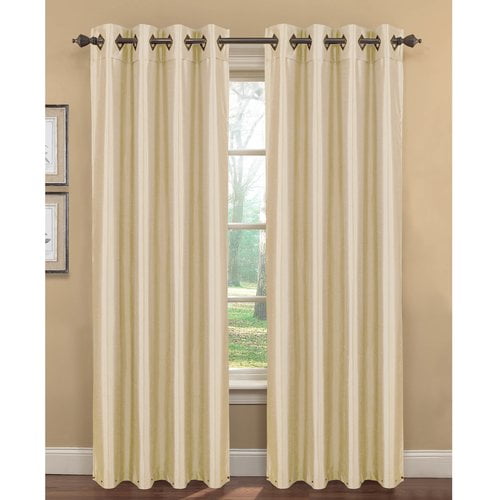 Kim Faux Silk Extra Wide Grommet Curtain Panel Pairs Walmart Com