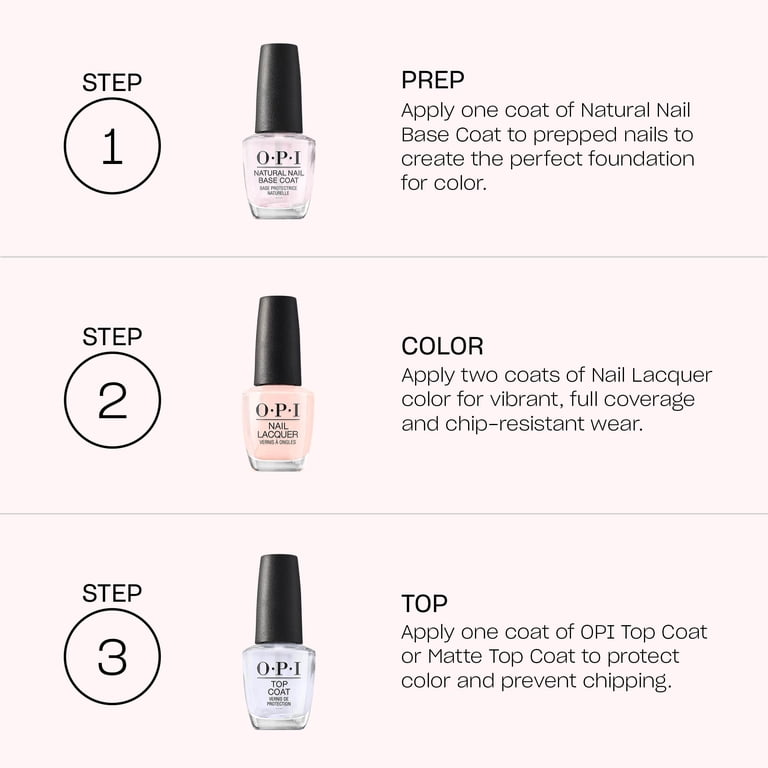 OPI Nail Lacquer Top Coat, Clear, 0.5 fl oz photo 6