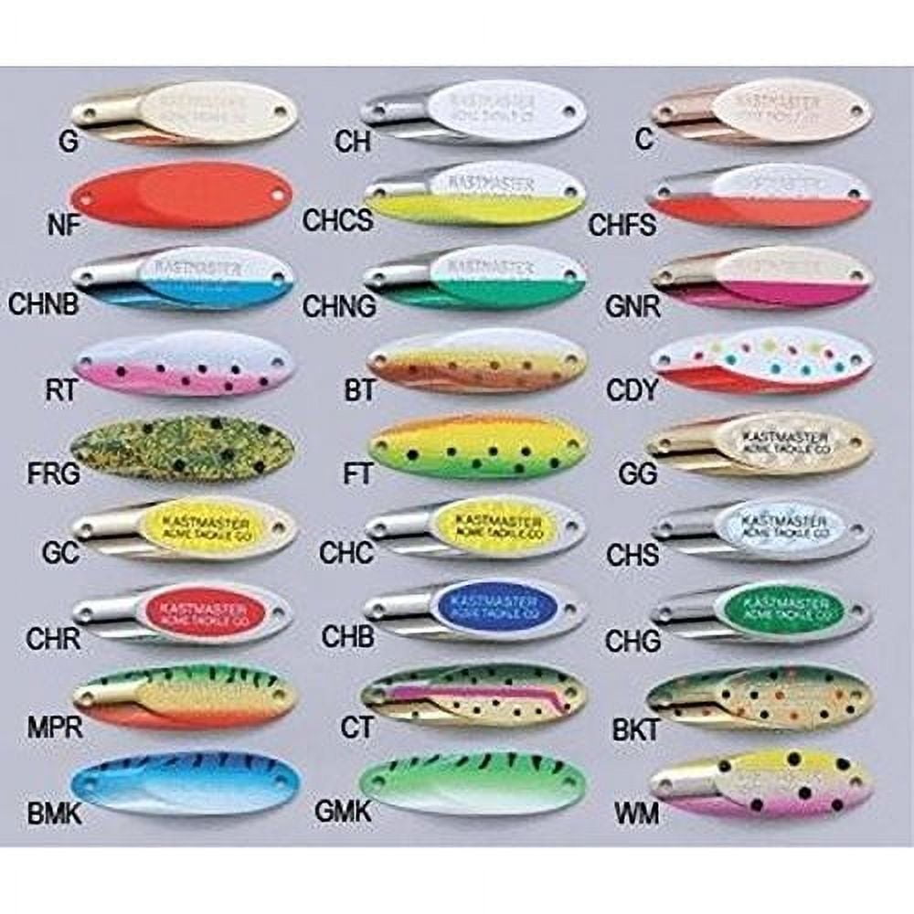 (2 pack) Acme Takcle Kastmaster Fishing Lure Spoon 1/8 oz. Assorted Colors