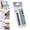 C, variant on Portable Binder Clip Stapler with Reusable Silver Metal Clips, No-Staple Paper Fastener for File Binding, Colorful Compact Design Clip Stapler, Cute Random Style Stapler Set 1Pcs