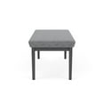 thumbnail image 5 of Lenox Steel Reception Waiting Room 2-Seat Bench / Charcoal Steel / Gray, 5 of 5