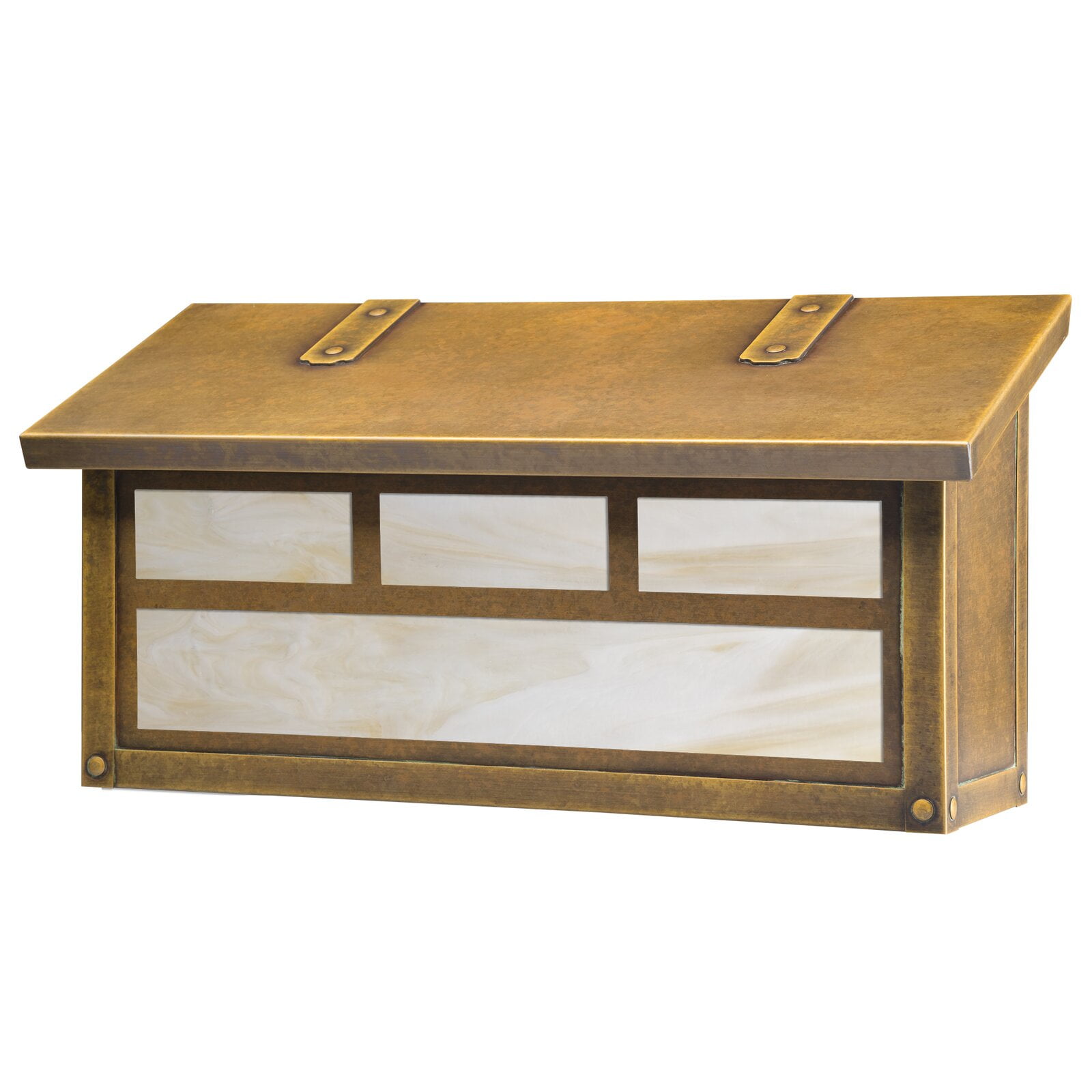 Double Wall Mounted Mailbox, Rain Overhang, Weather Resistant