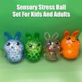 thumbnail image 2 of Bunny Stress Balls Toy Heal Your Mood Bunny Squeeze Toy Alivio Del Estrés Y La Ansiedad Bunny Fidget Ball Toy Colorful Gel Water Beads Toy Regalo De Vacaciones Para Niños Adultos Muyoka Hogar, 2 of 7