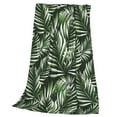 thumbnail image 3 of Bingfone Tropical Palm Leaves1 Print Flannel Fleece Blanket Throw Blanket For Bed,Sofa,Couch,Travel,Camping(80"X60"), 3 of 9