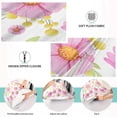 thumbnail image 3 of Pink Floral Pillowcase Standard Size, Super Soft Pillow Shams Covers, Plush Cozy Pillow Cases with Zipper, 20" X 26"（157） Home Decor Gifts, 3 of 6