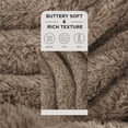 thumbnail image 2 of Soft Brown Twin Blanket for Bed, Fluffy Fuzzy Blankets Twin Size for Couch, Sofa, Cozy Plush Sherpa Fleece Faux Fur Blanket, Thick Warm Christmas Blanket Gifts for Women, Men, 60x80, 2 of 14