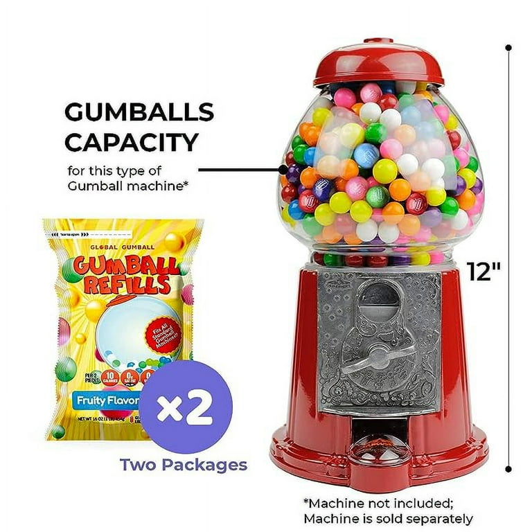 Bubble King Mini Gumballs for Kids - 0.5 Inch Small Size Bubblegum 