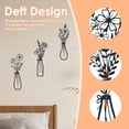 thumbnail image 5 of 3-Piece Metal Flower Wall Decor Minimalist Metal Wall Sculptures for Bedroom, Living Room, Kitchen, Lightweight and Gift-Worthy for Housewarming, 5 of 8