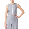 thumbnail image 1 of Rachel Roy Womens Crop Pullover Blouse, Blue, 6, 1 of 3