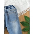 thumbnail image 4 of Baby Boy Ripped Roll Hem Straight Leg Jeans, 4 of 5
