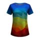 thumbnail image 5 of ICHUANYI ClearanceWomen's Fashion Print Short Sleeve T-shirt Tops Casual Loose Blouse Tops(Multicolor, S) ICHUANYI WER20232080502846, 5 of 5
