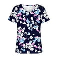 thumbnail image 4 of Sakmal Womens Summer Tops Short Sleeve Graphic V-Neck T-Shirts Ladies Shirts $5, 4 of 5