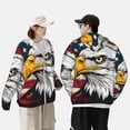 thumbnail image 4 of Fotbe American Bald Eagle Chaqueta con Protección Solar UPF 50+ para Hombre y Mujer, Camisa con Capucha y Bolsillos-XX-Large, 4 of 7