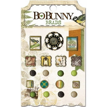 Bo Bunny Trail Mix Brads, 19/pkg