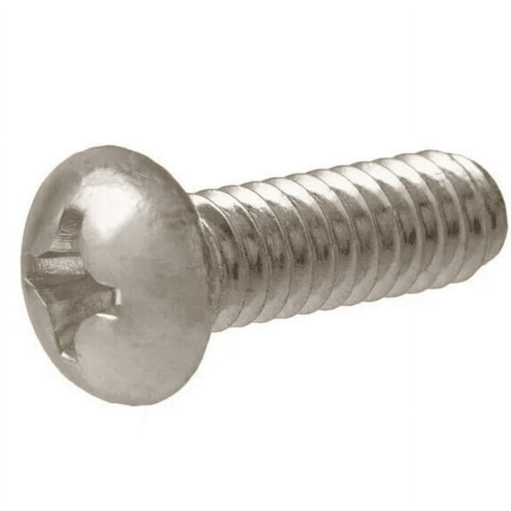 Everbilt 1/4 in.-20 x 1/2 in. Combo Round Head Stainless Steel Machine Screws (10-Pack) 14461