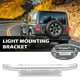 thumbnail image 5 of Soporte universal para matrícula de coche, SUV, Jeep, marco de montaje de lámpara antiniebla (plata), 5 of 8