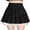 Black, variant on zhi Women's Lace-Trimmed Pleated Mini Skirt - Sweet Casual & Date Looks，Gray，S