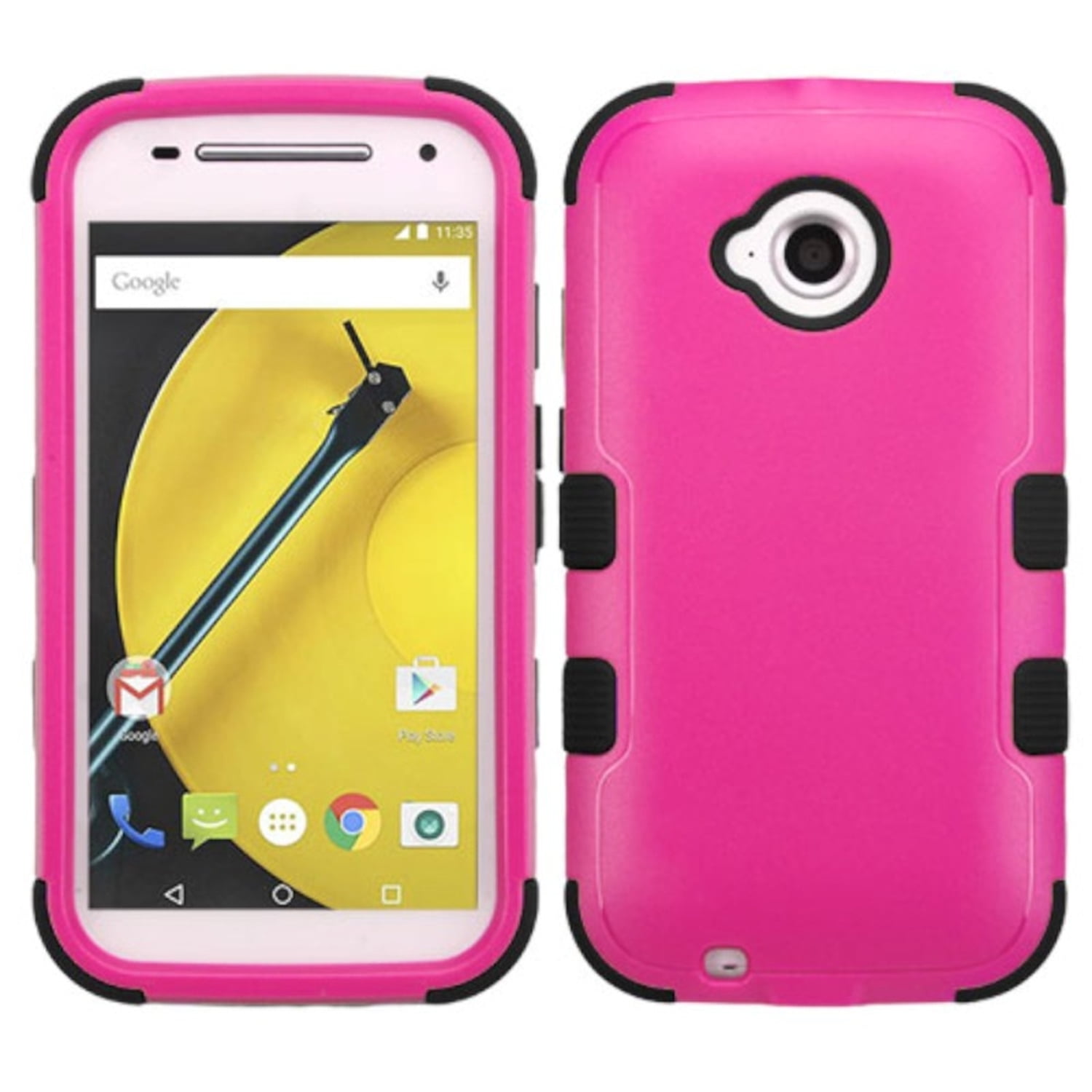 Motorola Moto E (2nd Gen) Phone Case, Motorola Moto E (2nd Gen) Case, by Insten Tuff Hard Dual