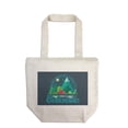 thumbnail image 1 of Colorado, Camping Scene, Vector (100% Cotton Canvas Reusable Tote Bag), 1 of 3